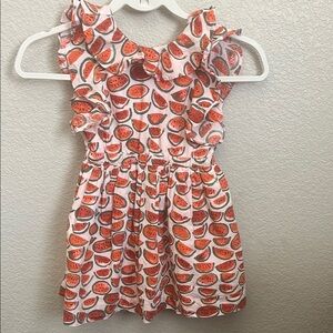 Watermelon Print Kids Dress